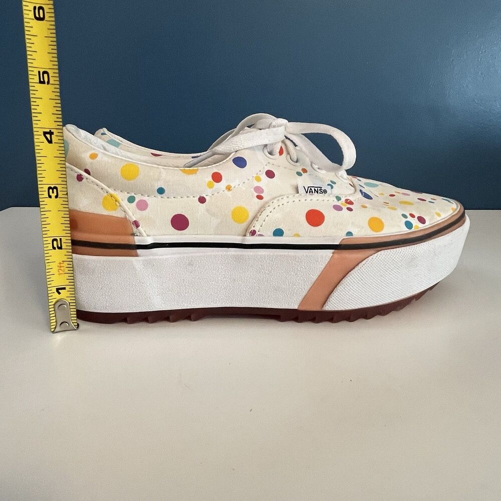 Vans Era Stacked Floral UV Activated Polka Dot Platform Shoes Womens 7.5 Mens 6 - Picture 12 of 12